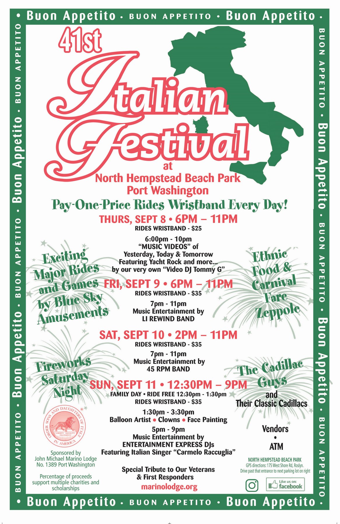 41st Italian Festival Port Washington, NY NY Carnivals